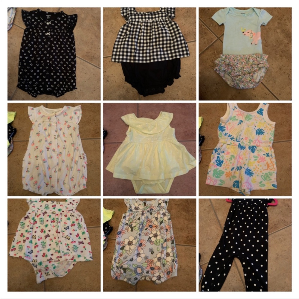 Selling 9 romper all together